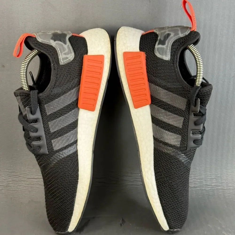 Adidas NMD R1 'Core Black Raw Amber' athletic sneaker shoe mens size 10